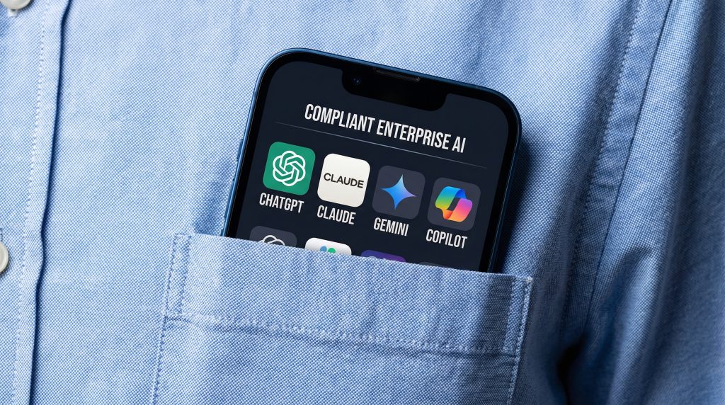 Strategische visualisatie van de keuze tussen AI-tools voor bedrijven in 2026, gericht op de balans tussen technologie, compliance en de menselijke factor door Morgan Black.